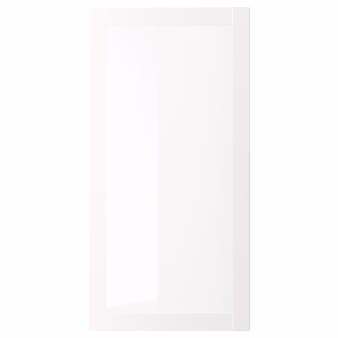 VÄRD Glass door, white, 60x120 cm