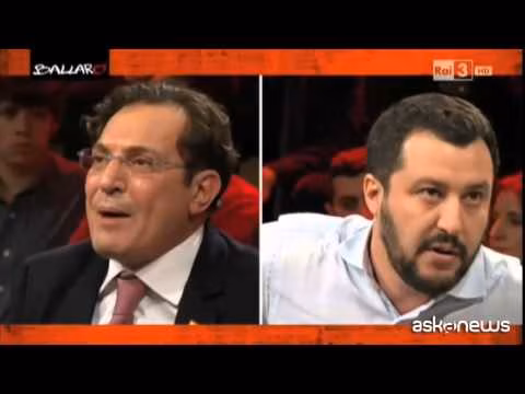 Ballarò, scontro tra Salvini e Crocetta
