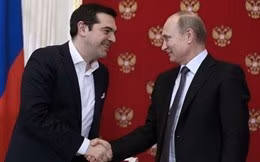 Russian President Vladimir Putin Meets Greek PM Alexis Tsipras In Moscow's Kremlin