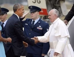 Pope Francis Arrives From Cuba For Visit To D.C., New York, And Philadelphia