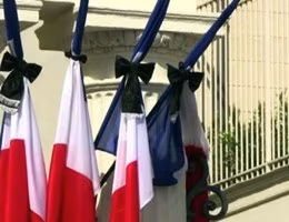 bandiere francesi lutto