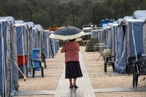 Sisma: piove ad Arquata e nelle zone terremotate