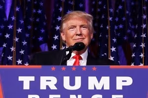 Republican Presidential Nominee Donald Trump Holds Election Night Event In New York City