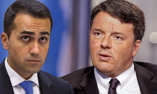 Luigi Di Maio (S) e Matteo Renzi