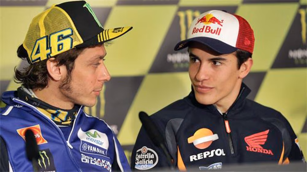 Valentino Rossi e Marc Marquez