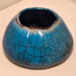 Vaso in ceramica Raku