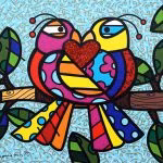 Romero Britto_Love Birds_2015