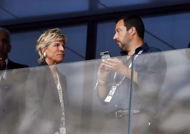 Salvini a Mosca con Evelina Christillin