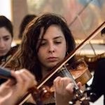 Violinista Ensemble d'archi