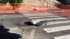 Roma, voragine a Monteverde