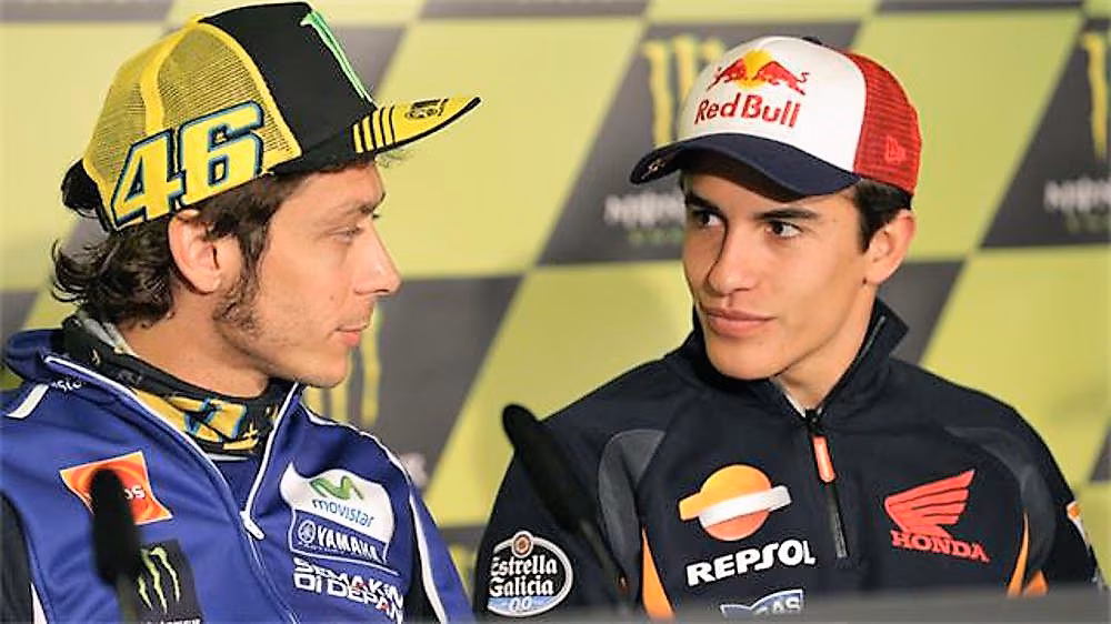 Valentino Rossi e Marc Marquez