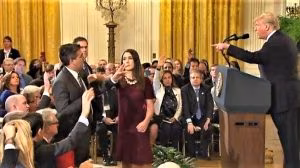 Scontro con Cnn, Trump