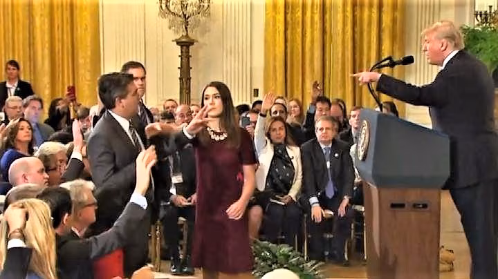 Scontro con Cnn, Trump