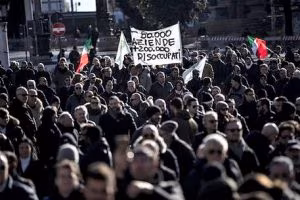 Protesta degli Ncc a Roma