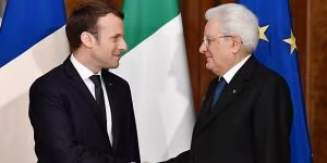 ITALY-FRANCE-DIPLOMACY-MACRON-MATTARELLA