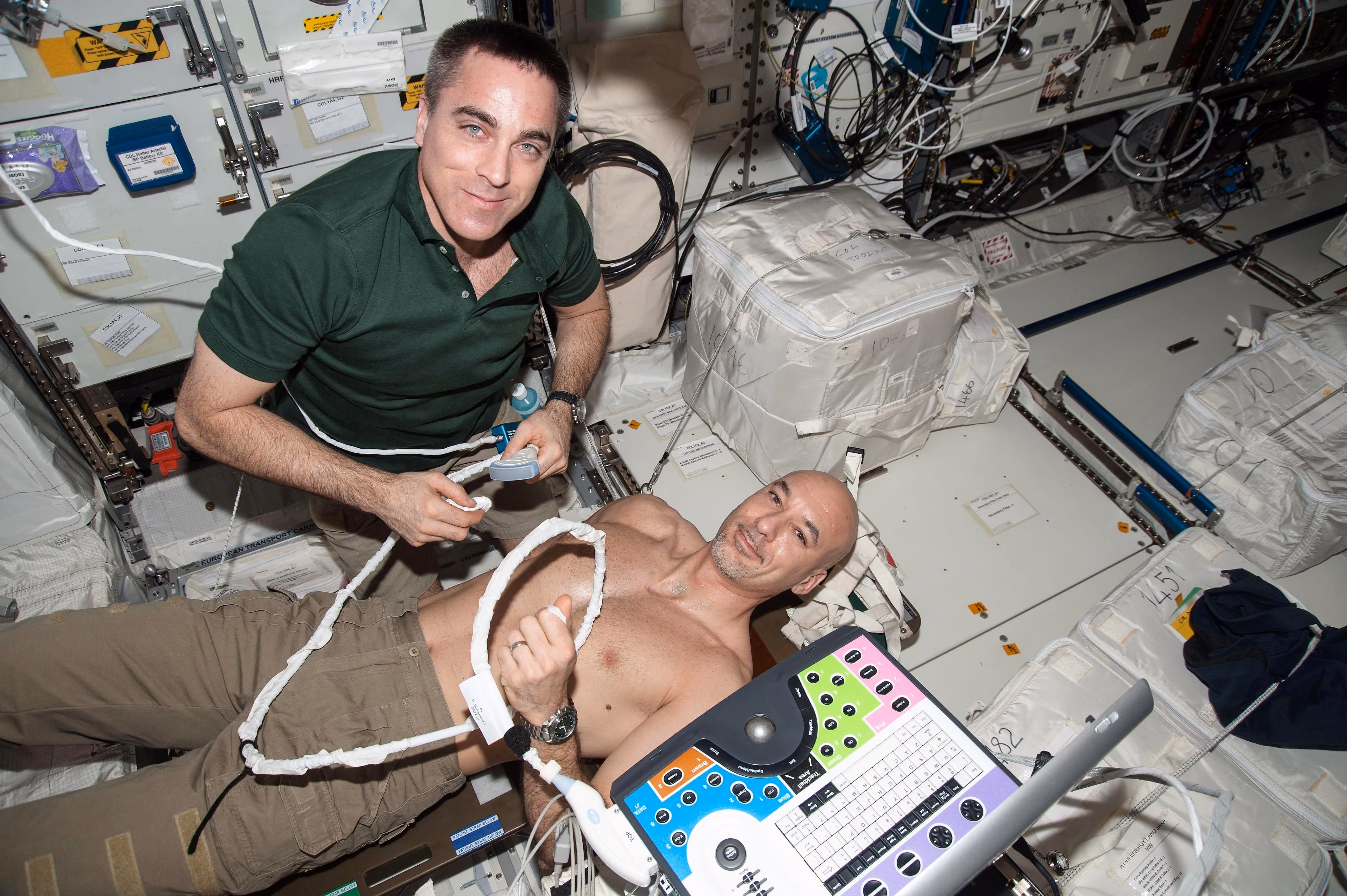 Luca Parmitano and Chris Cassidy