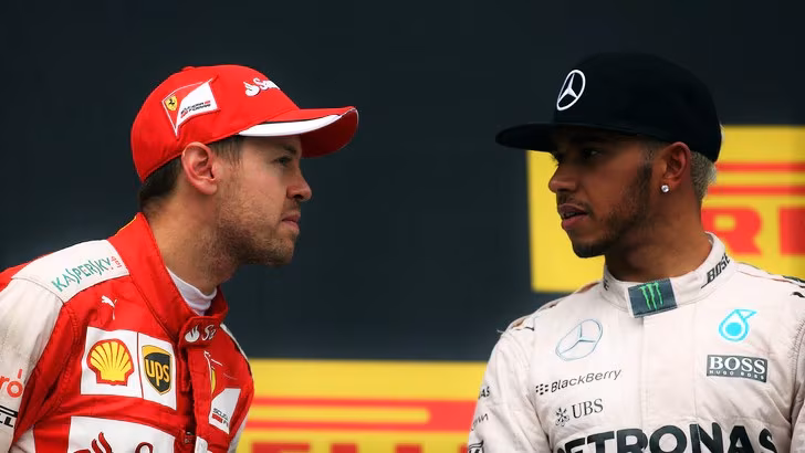 Lewis Hamilton e Sebastian Vettel (2)