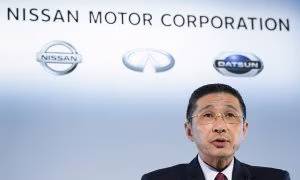 Nissan Motor President Hiroto Saikawa Presents Full-year Earnings Figures