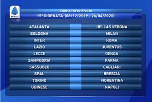 QUINDICESIMA GIORNATA