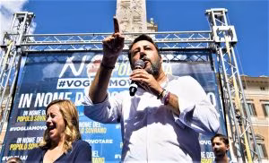 Giorgia Meloni e Matteo Salvini