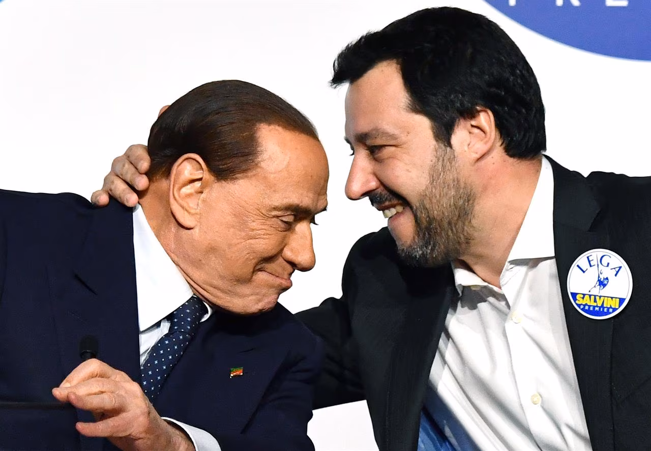 Silvio Berlusconi e Matteo Salvini