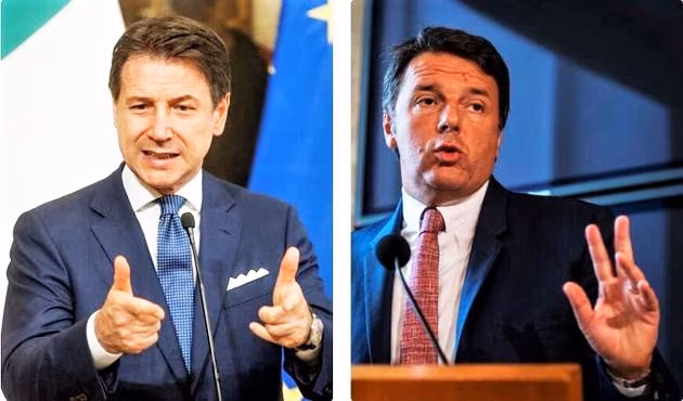 Giuseppe Conte e Matteo Renzi