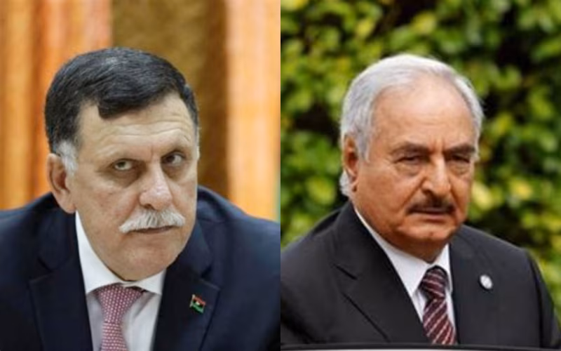 Fayez al Serraj e Khalifa Haftar