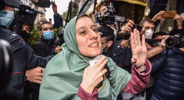 ITALY KIDNAPPING. Sivlia Roman arrival in Milan