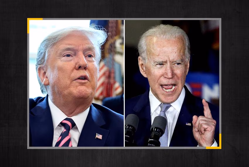 Donald Trump and Joe Biden