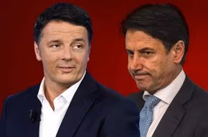 Matteo Renzi e Giuseppe Conte