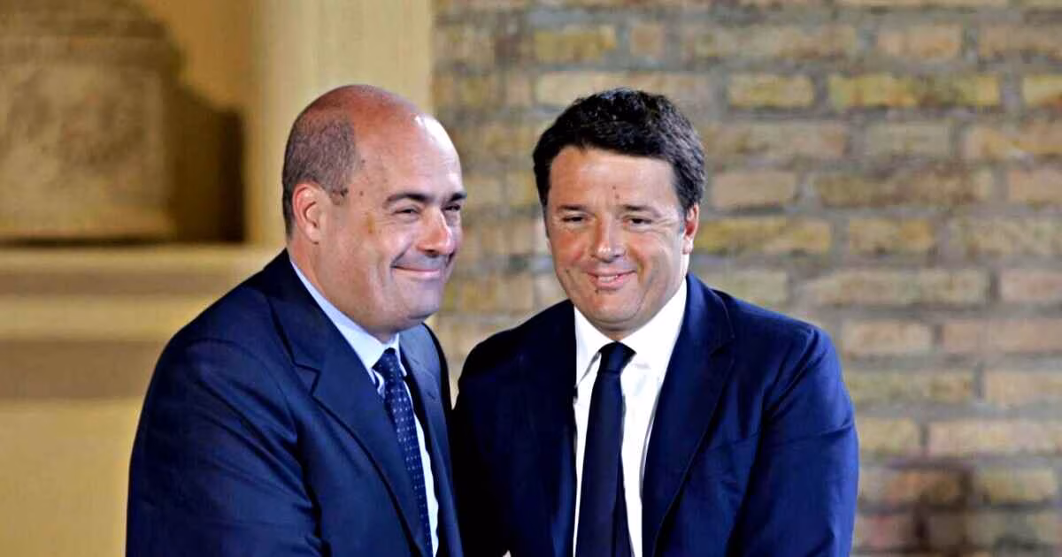 Nicola Zingaretti e Matteo Renzi