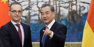 Heiko Maas e Wang Yi