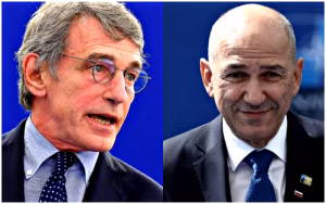 David Sassoli e Janez Jansa