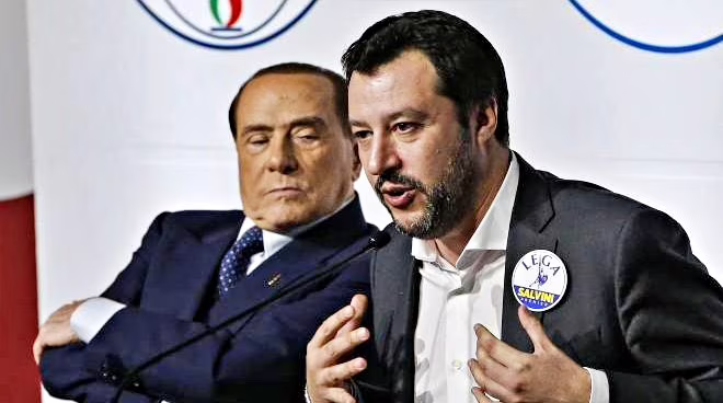 Silvio Berlusconi e Matteo Salvini