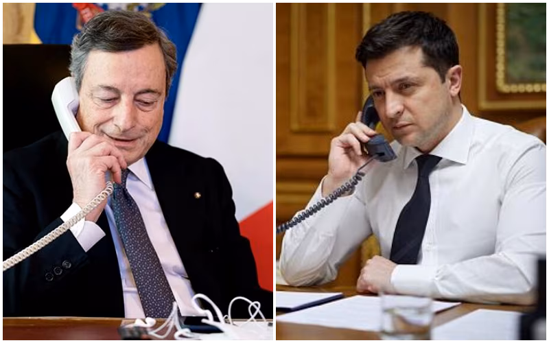 Zelensky a Draghi