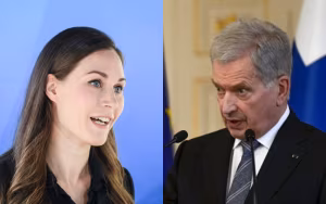 Sanna Marin e Sauli Niinistö