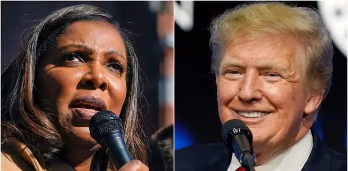 Letitia James e Donald Trump1