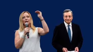 Giorgia Meloni e Mario Draghi