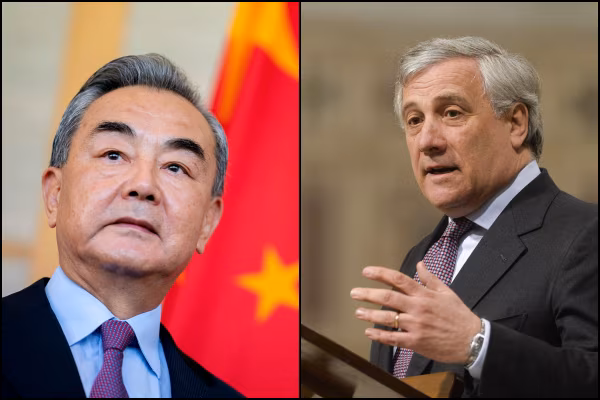 Wang Yi e Antonio Tajani