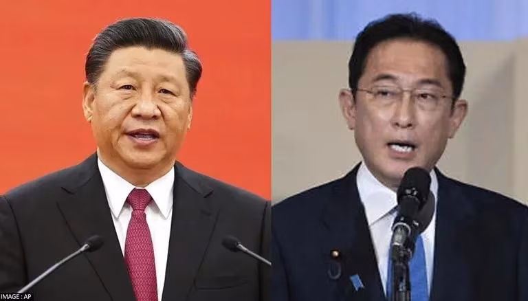 Xi Jinping e Fumio Kishida