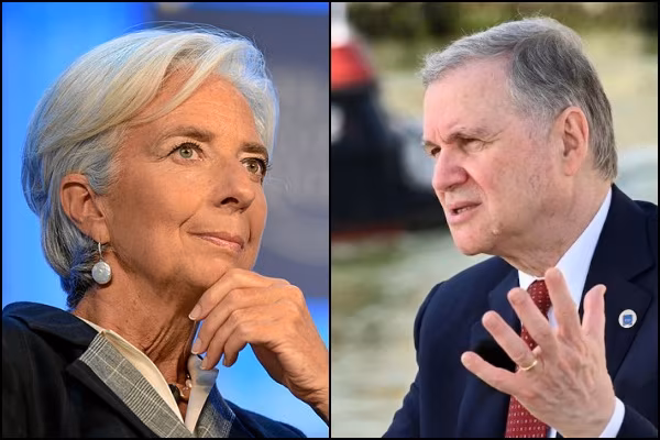 Christine Lagarde e Ignazio Visco