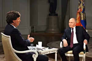Tucker Carlson e Vladimir Putin