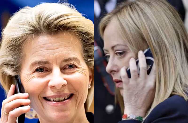 Ursula von der Leyen e Giorgia Meloni