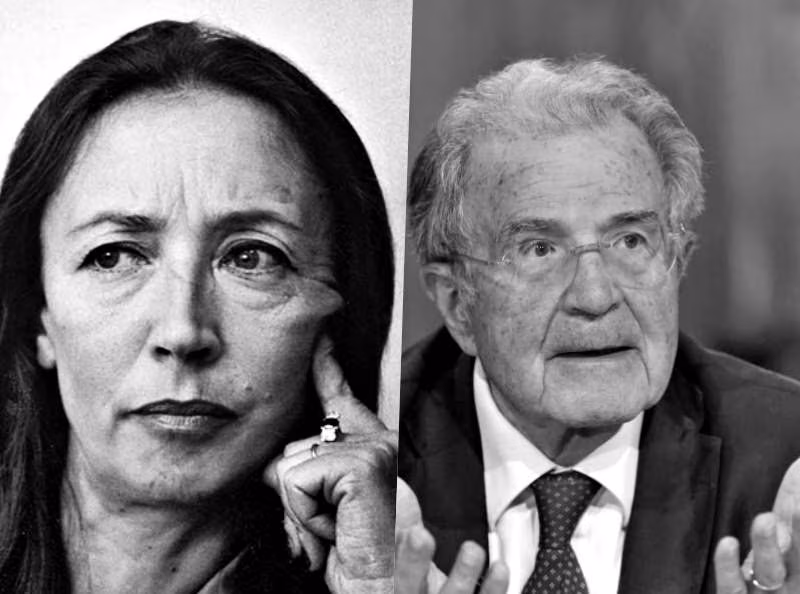 Oriana Fallaci e Romano Prodi