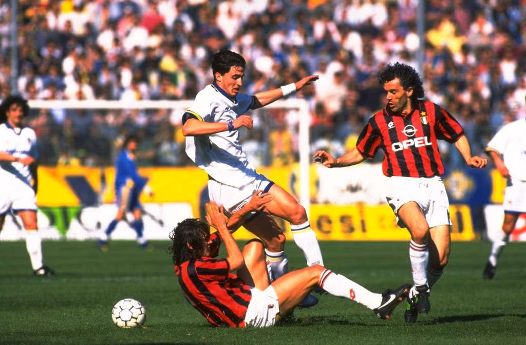 Donadoni quando indossava la maglia del Milan