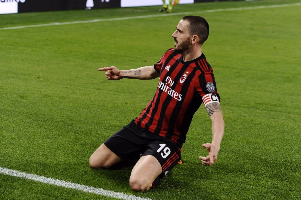 Leonardo Bonucci, prima stagione al Milan da capitano.