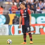 Nicolò Barella, centrocampista classe 1997 del Cagliari e della Nazionale Italiana.