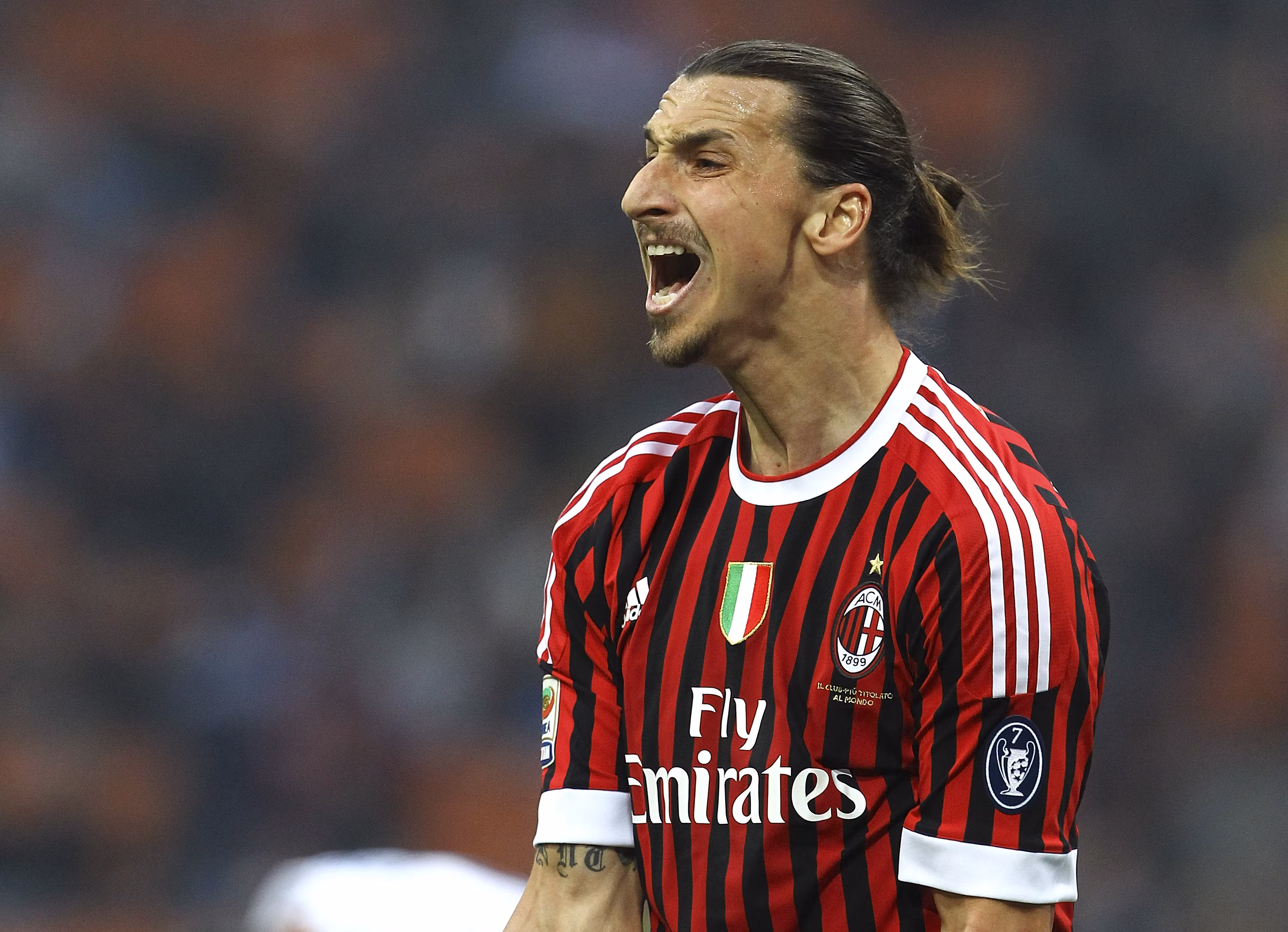 Ibrahimovic con la maglia del Milan