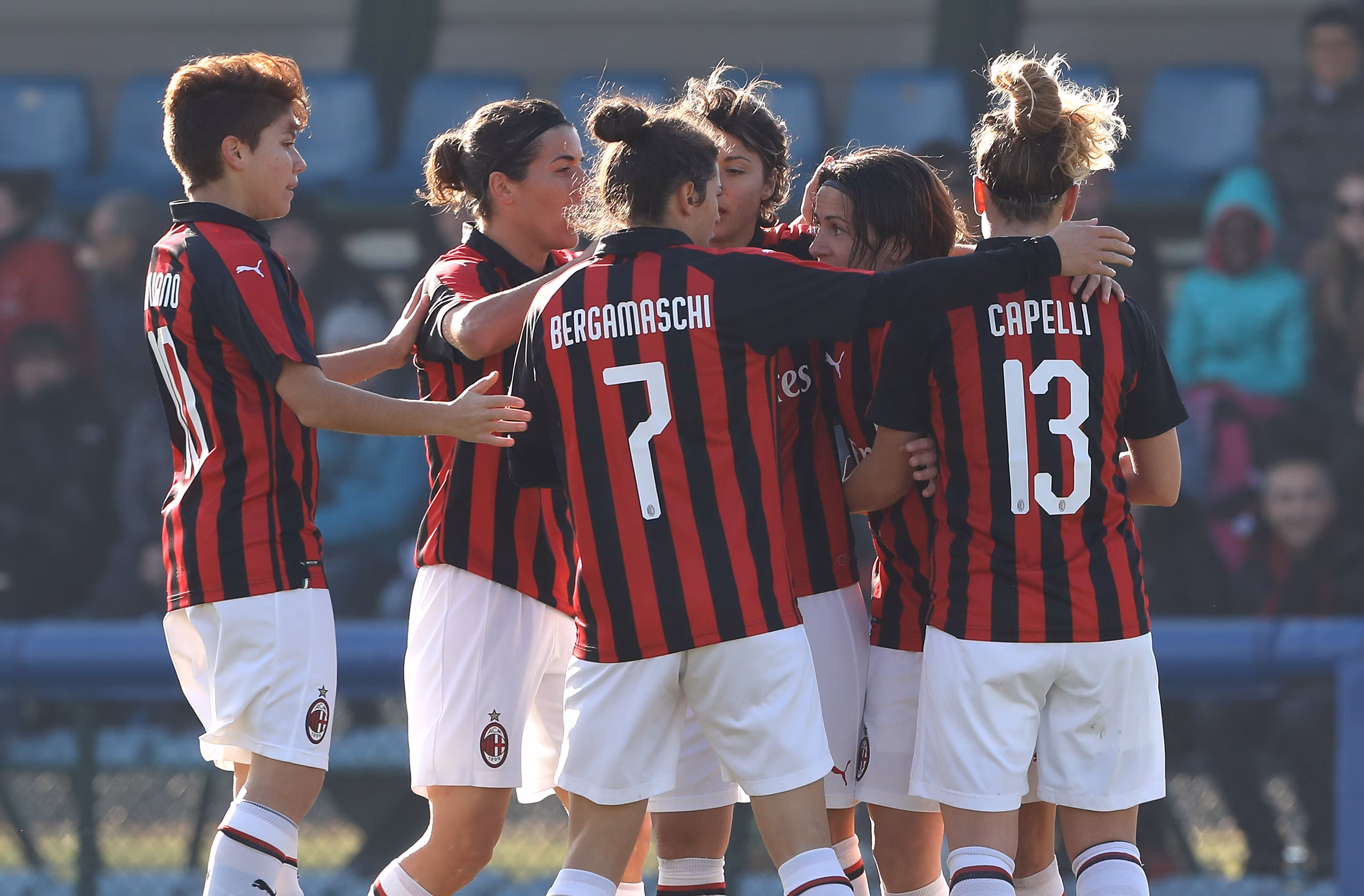 Le ragazze del Milan femminile