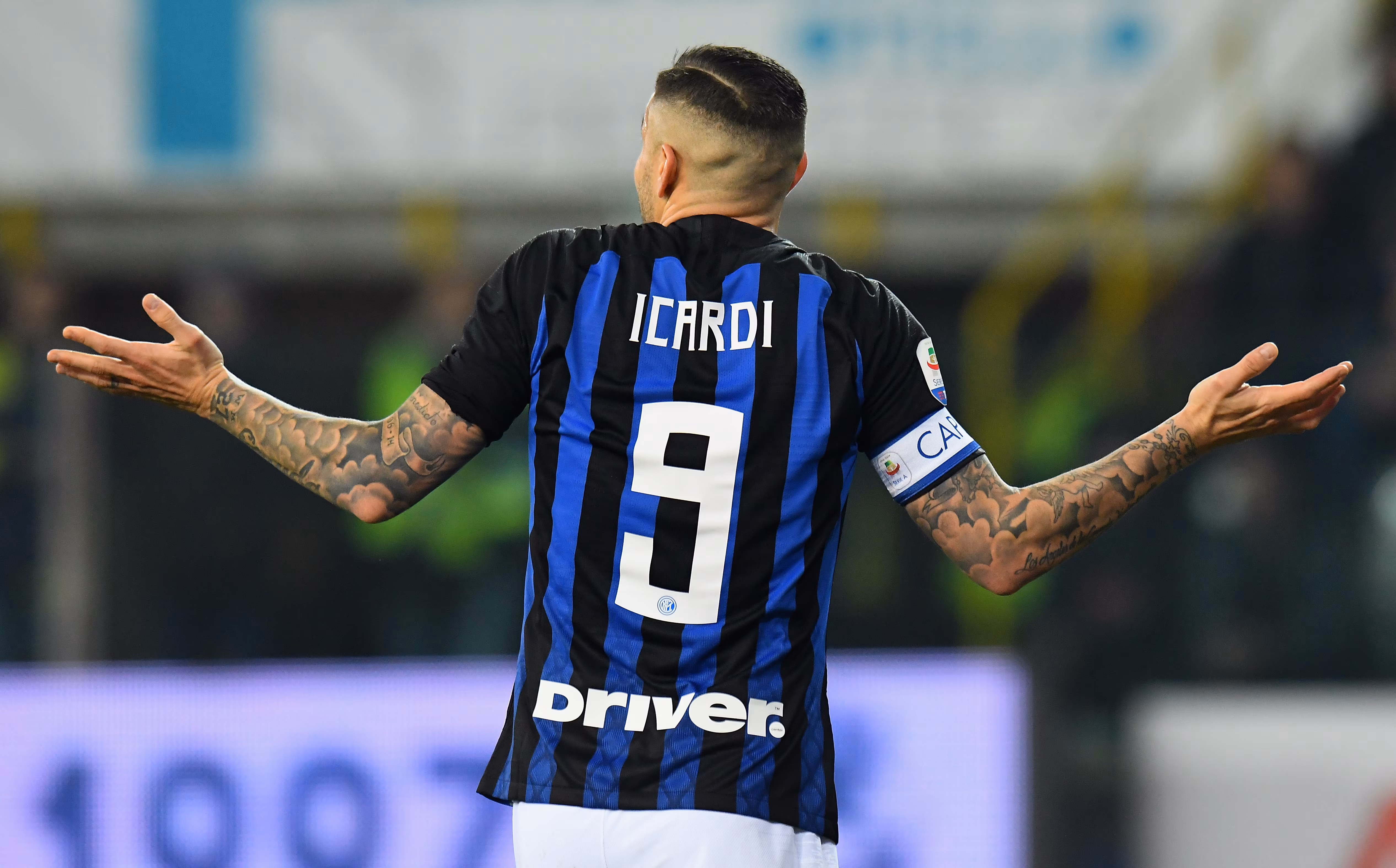 Icardi con la maglia dell'Inter